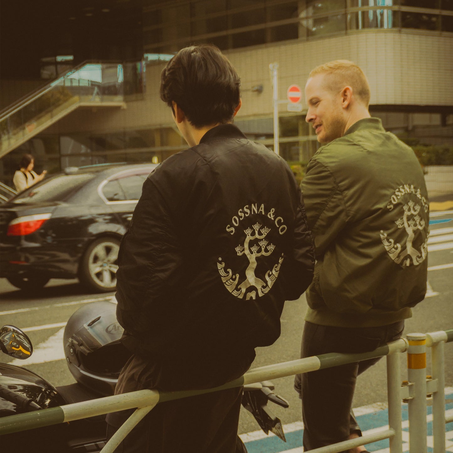 SOSSNA&CO EMBLEM MA-1 Jacket