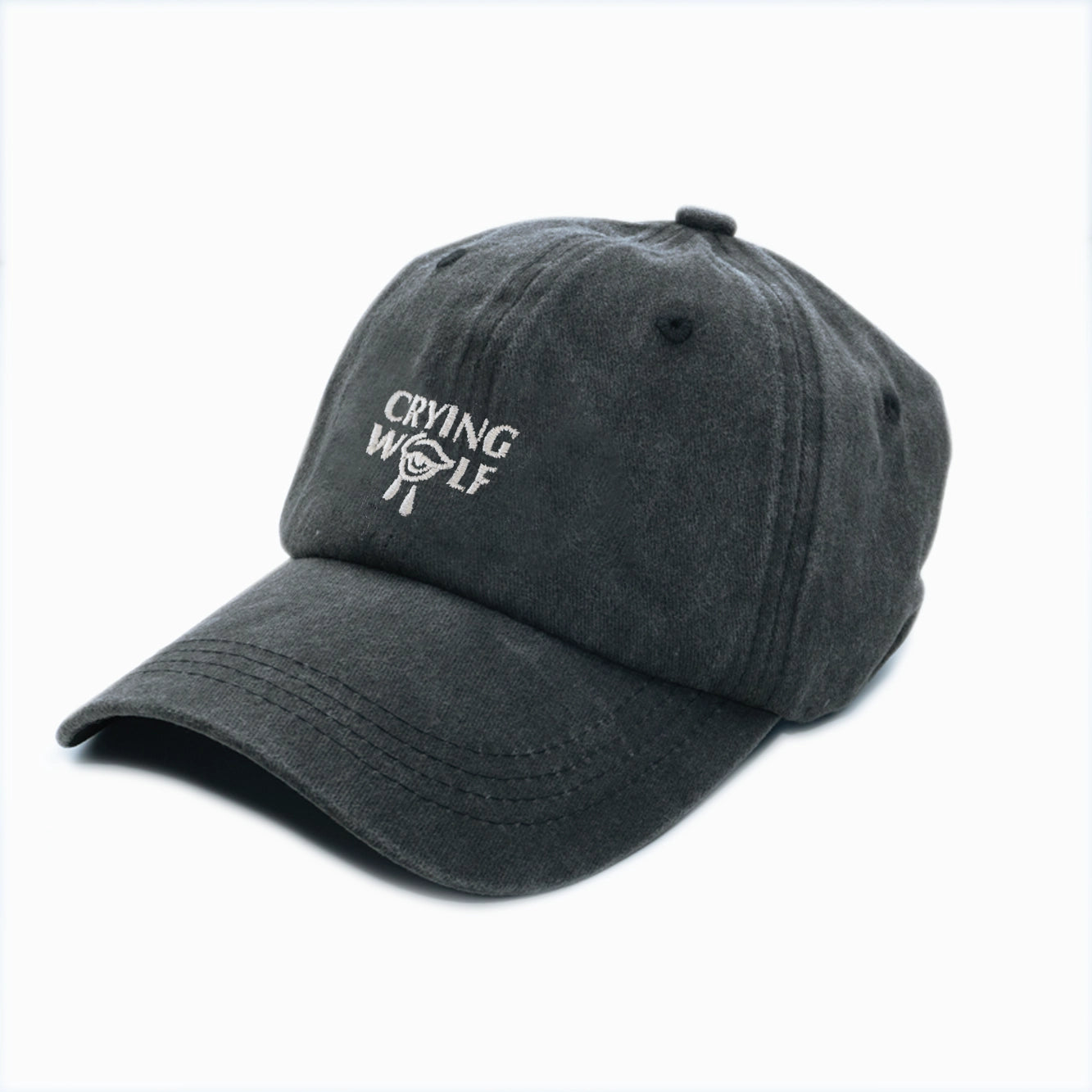 CRYING WOLF Washed Baseball Cap