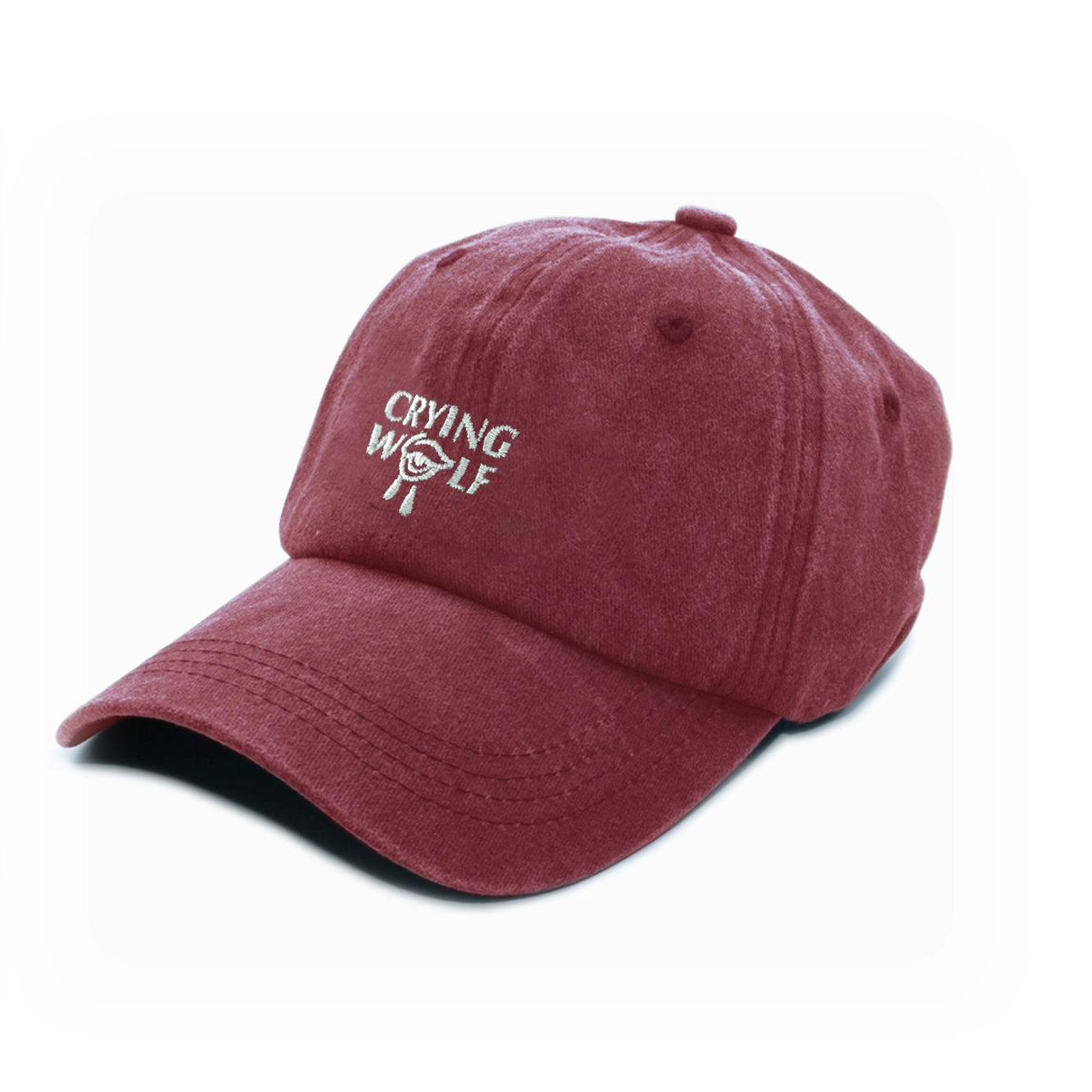 CRYING WOLF Washed Baseball Cap