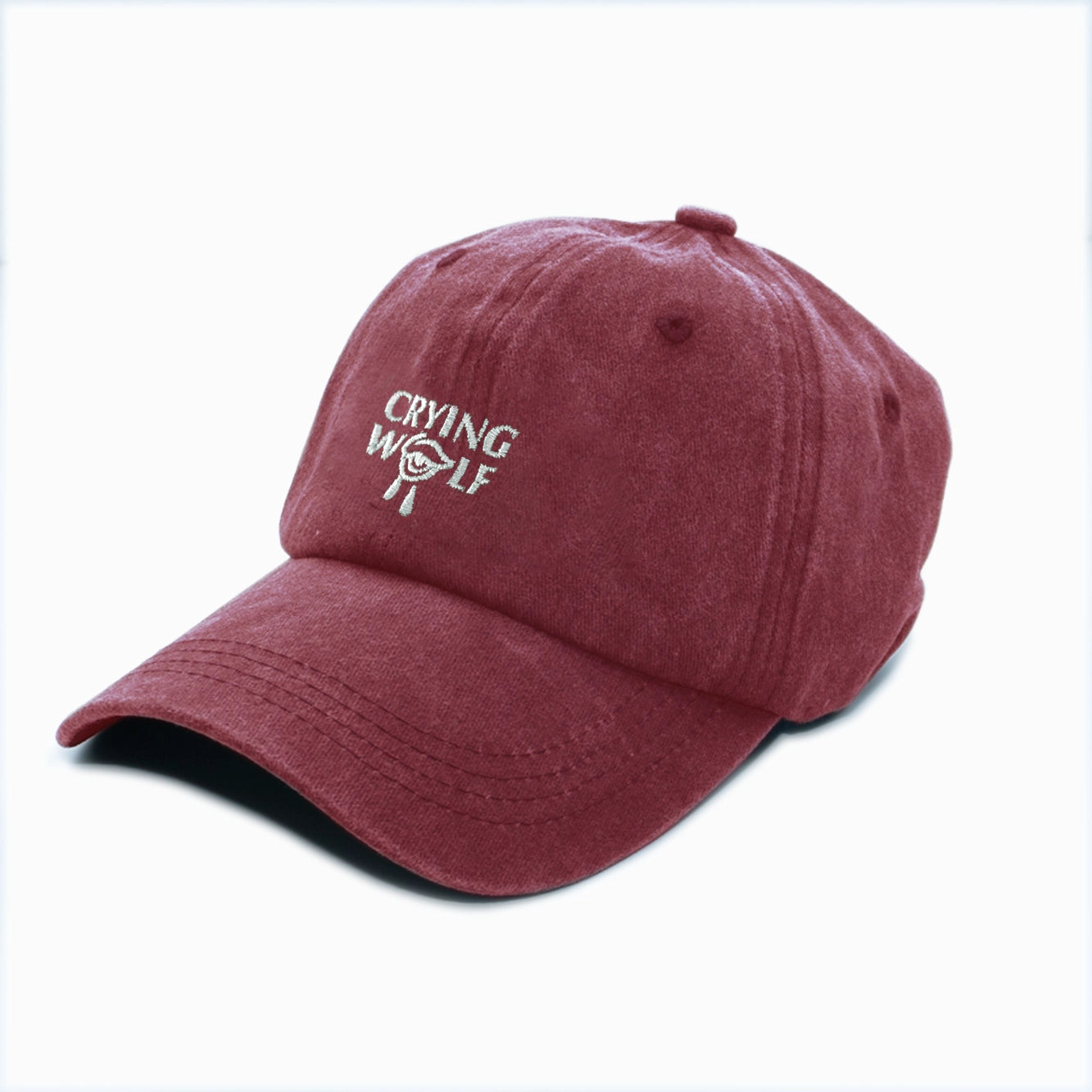 CRYING WOLF Washed Baseball Cap