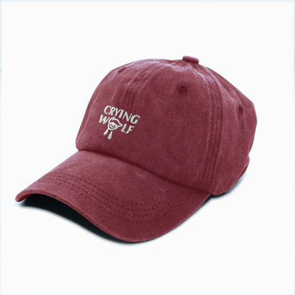CRYING WOLF Washed Baseball Cap