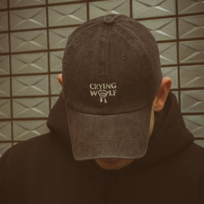 CRYING WOLF Washed Baseball Cap